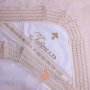 Lacy Christening Blanket  white / milky