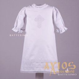 Classic christening shirt (1012) - фото