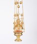 Bishop`s censer five-domed small gilding chasing. Sofrino