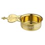 Bucket brass gilded with enamel