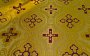 Church fabric metallic with crosses (Greece)