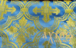 Viscose church fabric with crosses (GREECE) - фото