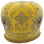 Miter "Fedorovskaya" yellow, embroidered with silver and gold thread