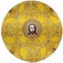 Miter "Cherubim", yellow velvet, inlay of stones and Images of God