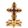 Cross on a miter brass in gilding