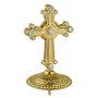 The cross on the miter brass