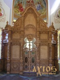 Iconostasis number 1 hand carving, Baroque, 5x4.5 meters, under the gilding - фото