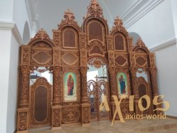 Iconostasis number 8, hand carving, Baroque, 6x6, 5 meters - фото