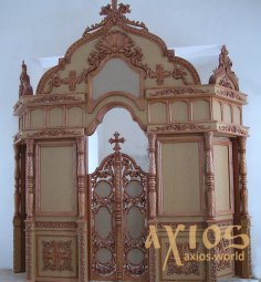 Iconostasis Simple, hand-carved, Baroque 5x3.5 m - фото