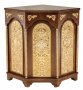 The altar is angular, wooden, 3-faceted, No. 3 with two side doors and gilded elements