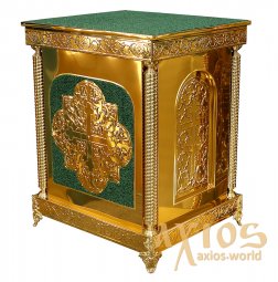 The altar is 75x85x98 cm, bulat, dsp, chasing, non-leaved (green) - фото