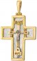 Cross with mother of pearl, silver 925° gilt
