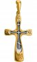 Cross body-worn "faithful Hope", silver 925° gilt