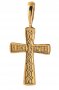 The cross «Crucifixion. Save and save» silver 925 °, with gilding and blackening 30x17 mm, O 132462