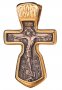 The cross «Crucifixion» silver 925 °, with gilding and blackening 30x18 mm, O 131683