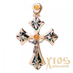 The cross, gold 585, О п00634 - фото