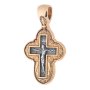 Native cross, silver 925 with gilding and blackening, 30x17mm, O 131467