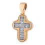 Native cross, silver 925 with gilding and blackening, 30x17mm, O 131467