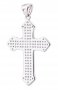 Neck cross, silver 925 with rhodium, 30x17mm, O 132008