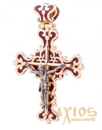 The cross «Crucifixion», gold 585, О п00579 - фото