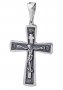 The cross «Crucifixion», silver 925 with blackening, 33x16mm, О 131652