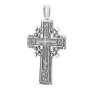 The cross «Calvary cross», silver 925 with black, 55x31mm, O 13501