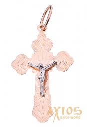 The cross «Crucifixion», gold 585, 38x20mm, О п01633 - фото