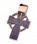 The cross «Crucifixion», gold 585, with blackening 45x35mm, О п01852