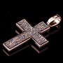 The cross «Crucifixion», gold 585, with blackening 33x18mm, О п01406
