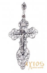The cross «Crucifixion», silver 925, 52x30mm, O 13576 - фото