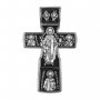 Orthodox Cross, Nicholas the Wonderworker, Three Saints, 25x40 mm, E 18222