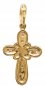 Cross "Salter", silver 925° gold plated, stones cubic Zirconia 