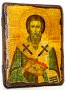The icon under olden Martyr Bishop Valentin Interamsky 7x9 cm