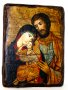 Icon Antique Holy Family 13x17 cm