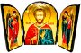 Icon Antique Holy Martyr Valery Melitinsky Skladen triple