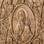Carved icon of the Blessed Virgin of the Burning Bush