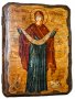 Icon antique Intercession of the Theotokos 17h23 cm