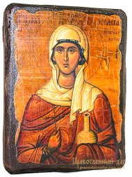 Icon Antique Holy Great Martyr Anastasia 21x29 cm - фото