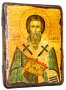 The icon under olden Martyr Bishop Valentin Interamsky 21x29 cm