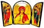 Icon Antique Holy Martyr Alla Skladen triple