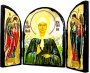 Icon Antique Holy Blessed Matrona of Moscow Triptych triple
