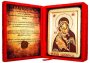 Icon of the Blessed Virgin Vladimir of Greece Greek style in gilding 13x17 cm