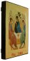 Икона Святая Троица преподобного Андрея Рублева в позолоте Греческий стиль 21x29 см