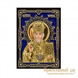 Icon of St. Nicholas the Wonderworker 10h14 cm - фото