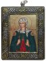 Icon of St. Svetlana 9х11 cm, Byzantine style