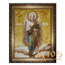 Amber icon of St. Archangel Gabriel 20x30 cm - фото