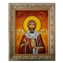Amber icon of the Holy Apostle Stachys 20x30 cm