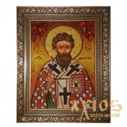 Amber icon of St. Dionysius 20x30 cm - фото