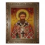 Amber icon of St. Dionysius 20x30 cm