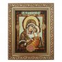 Amber icon of the Theotokos Chuhlomskaya 20x30 cm